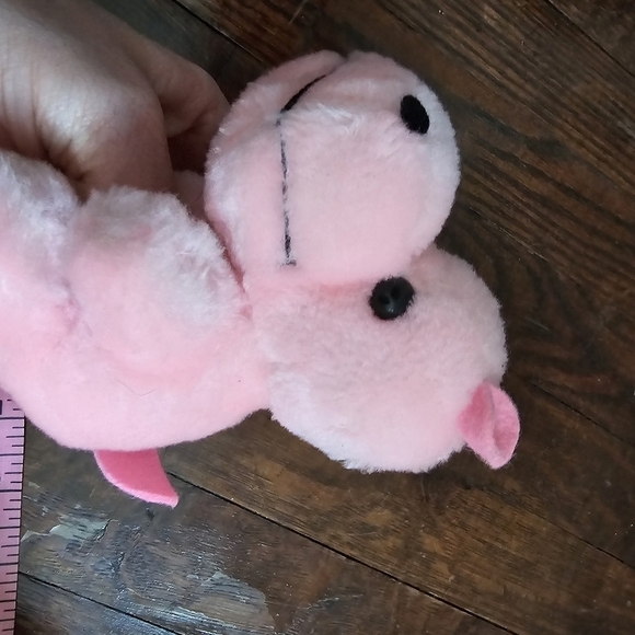 Dakin Vintage 1978 Pink Small Cute Plush Hippo Stuffed Animal - Picture 15 of 15